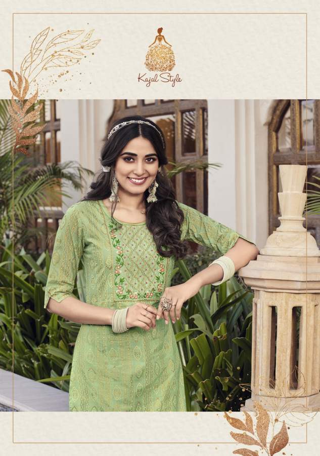 Lavish New Designer Festive Wear Embroidery Heavy Kurti With Bottom Collection